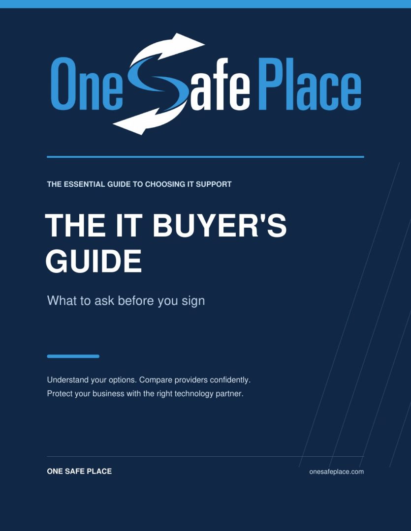 One Safe Place IT Buyer's Guide cover